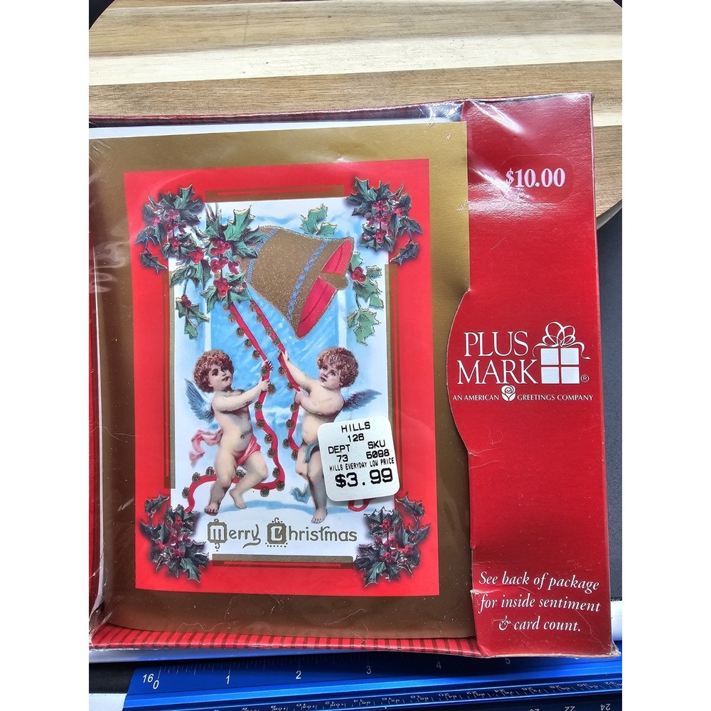 Ephemera Vintage‎ Box Of American Greetings Christmas Cards Sealed Box Of 18